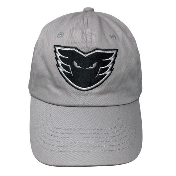Unbranded Men's Slideback Hat Gray Adjustable 100% Cotton Embroidered Logo - Picture 1 of 8